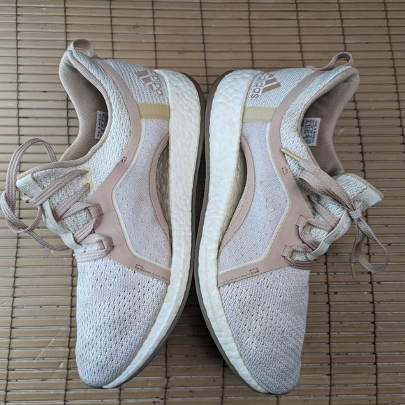 Adidas Pure Boost X Womens Size 9 Athletic Running Shoes Tan Pink BB6092 - Picture 8 of 11